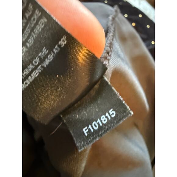 ASOS black velveteen dress gold dot detail women’s XL NWT 12 - Picture 9 of 12